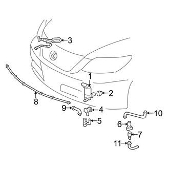 Lexus OE - Front Lamps - Washer Components