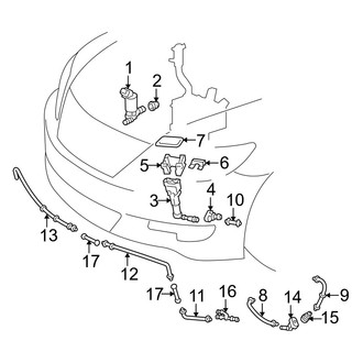 Lexus OE - Front Lamps - Washer Components (L)