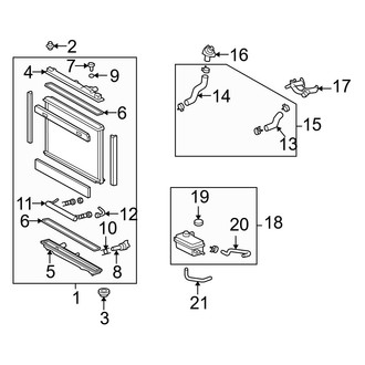 Lexus OE - Cooling - Radiator & Components (Base / L RWD)