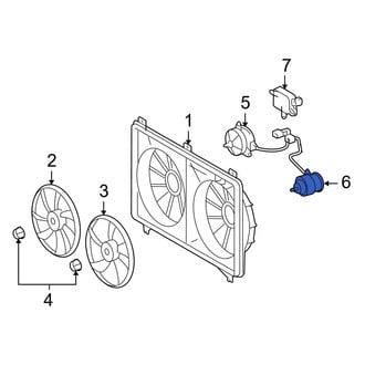 Lexus OE - Left Engine Cooling Fan Motor