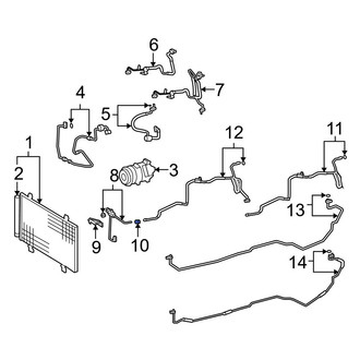 Lexus OE - A/C Refrigerant Line Clamp