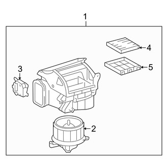 Lexus OE - Air Conditioner & Heater - Blower Motor & Fan (4.6L)