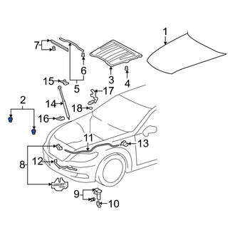 Lexus OE - Front Hood Stop Buffer