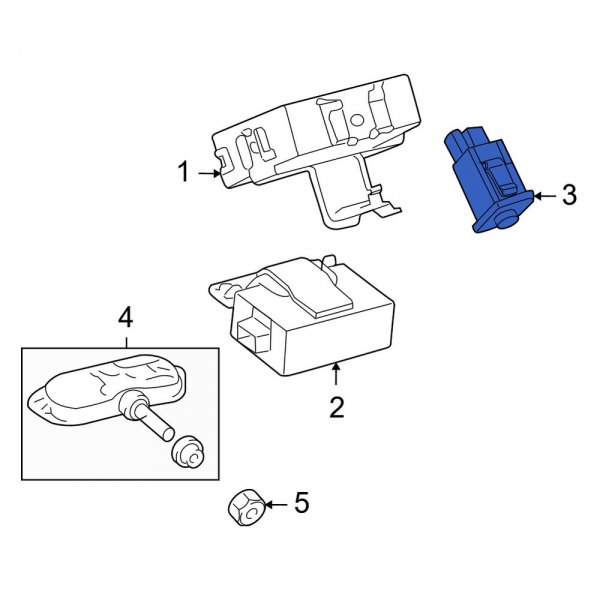 Tire Pressure Monitoring System (TPMS) Reset Switch