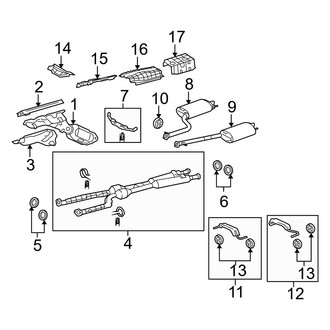 Lexus OE - Exhaust System - Exhaust Components (Base / L RWD)