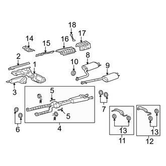 Lexus OE - Exhaust System - Exhaust Components (AWD)