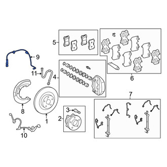Lexus OE - Rear Right Disc Brake Pad Wear Sensor