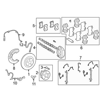 Lexus OE - Front Suspension - Brake Components (AWD)