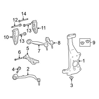 Lexus OE - Front Suspension - Suspension Components (RWD)