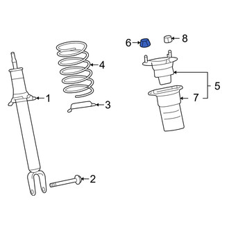 Lexus OE - Suspension Shock Absorber Mount Nut