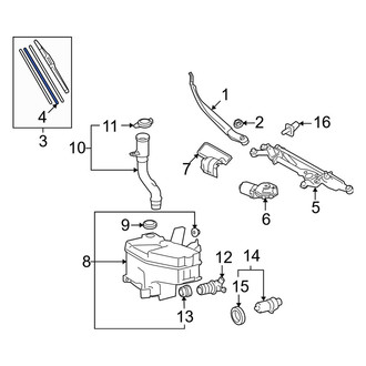 Lexus OE - Right Wiper Blade Refill