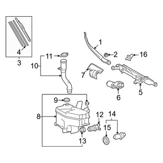 Lexus OE - Windshield - Wiper & Washer Components