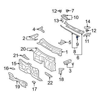 Lexus OE - Deck Lid Hinge Clip
