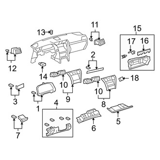Lexus OE - Instrument Panel - Glove Box