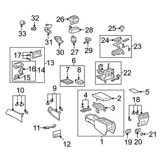 Lexus OE - Center Console (W/O Rear Display)