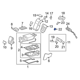 Lexus OE - Rear 12 Volt Accessory Power Outlet
