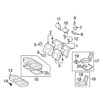 Lexus OE - Rear Seat Cushion Clip
