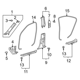 Lexus OE - Pillars, Rocker & Floor - Interior Trim