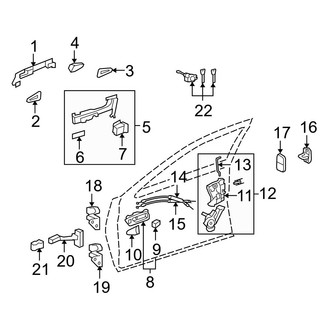 Lexus OE - Front Door - Lock & Hardware