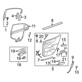 Lexus OE - Rear Door - Interior Trim (L)
