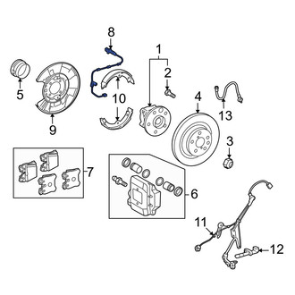 Lexus OE - Rear Left Disc Brake Pad Wear Sensor