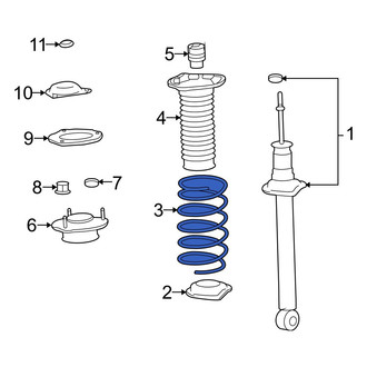 Lexus OE - Rear Coil Spring