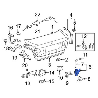 Lexus OE - Rear Deck Lid Latch