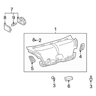Lexus OE - Trunk Lid - Interior Trim