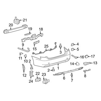 Lexus OE - Rear Bumper - Bumper & Components