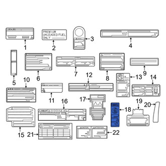 Lexus OE - Air Bag Information Label