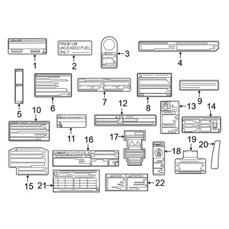 Lexus OE - Information Labels - Labels