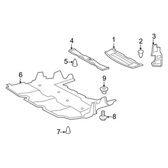 Lexus OE - Radiator Support - Splash Shields