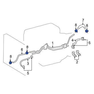 Lexus OE - Transmission Oil Cooler Line Clamp