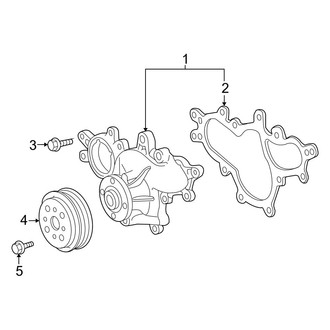 Lexus OE - Cooling - Water Pump (Engine), (5.0L)