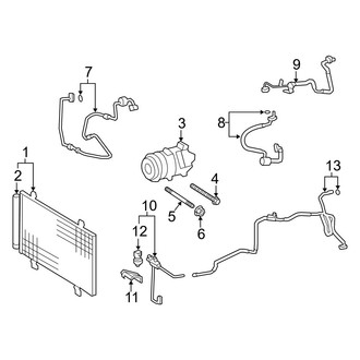 Lexus OE - Air Conditioner & Heater - Condenser, Compressor & Lines