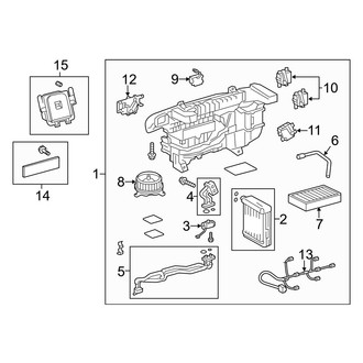 Lexus OE - Air Conditioner & Heater - Evaporator Components (Rear), (Base / L)