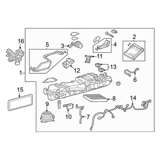 Lexus OE - Air Conditioner & Heater - Evaporator Components (Rear), (L)