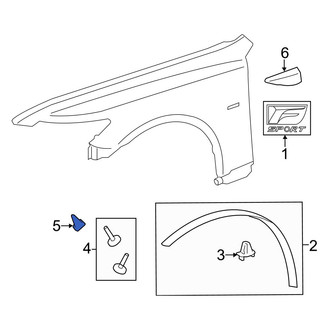 Lexus OE - Wheel Arch Molding Nut
