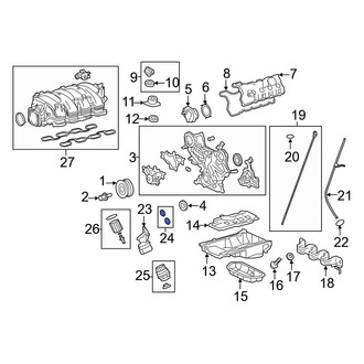 Lexus OE - Engine Oil Filter Housing O-Ring