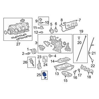Lexus OE - Engine Oil Filter Housing Cover