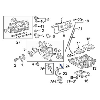 Lexus OE - Engine Oil Filter Housing O-Ring