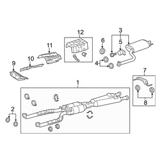 Lexus OE - Exhaust System - Exhaust Components (AWD)