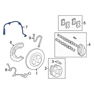 Lexus OE - Rear Left Disc Brake Pad Wear Sensor