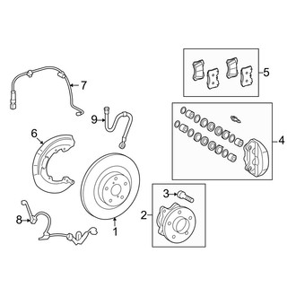 Lexus OE - Front Suspension - Brake Components (RWD)