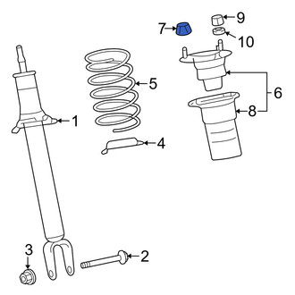 Lexus OE - Suspension Shock Absorber Mount Nut