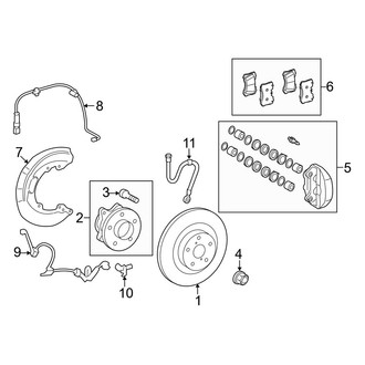 Lexus OE - Front Suspension - Brake Components