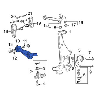 Lexus OE - Front Right Lower Forward Suspension Control Arm