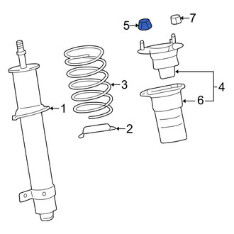 Lexus OE - Front Suspension Strut Mount Nut