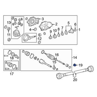 Lexus OE - Front CV Joint Nut