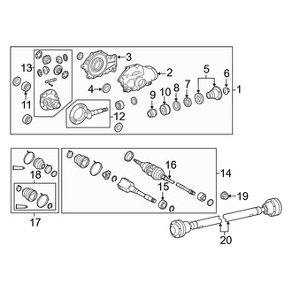 Lexus OE - Front Suspension - Carrier & Front Axles